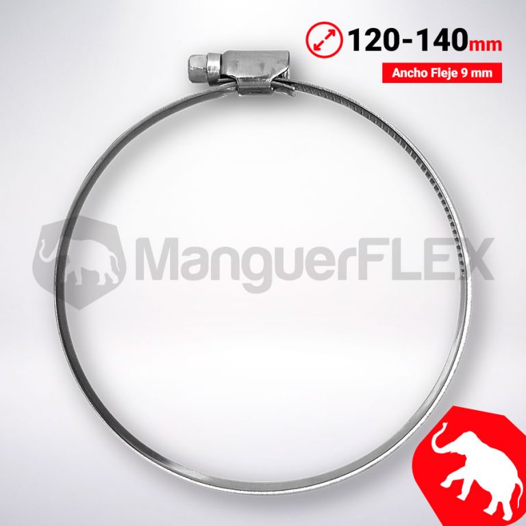 Intel Muñeco Alu Flex Tubo De 125 Mm, Longitud 5 M + 2 Abrazaderas Para